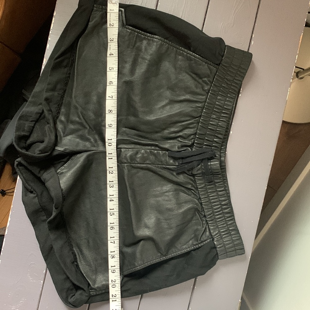 Helmut Lang Leather Panel Shorts - Picture 8 of 8